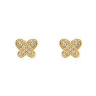 Imagen de Pendientes Mariposa Oro 18K