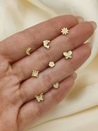 Imagen de Pendientes Mariposa Oro 18K