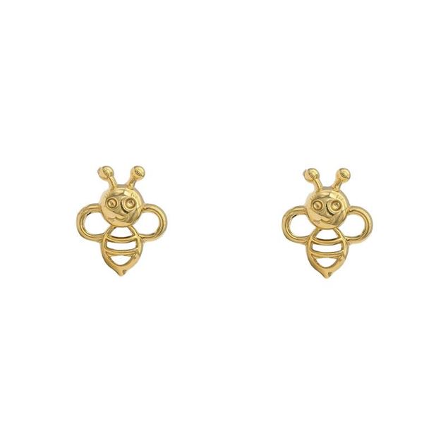 Imagen de Pendientes Abeja Oro 18K