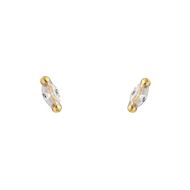 Imagen de Pendientes Oval 5mm Oro 18K