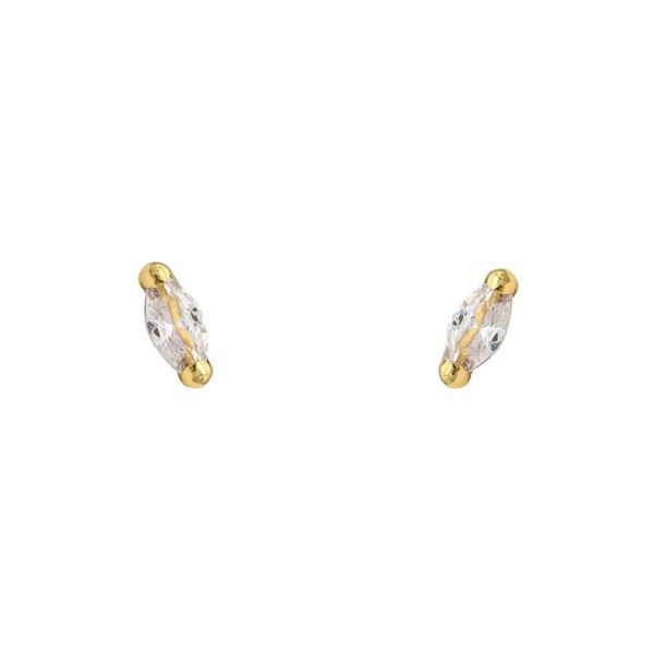 Imagen de Pendientes Oval 5mm Oro 18K