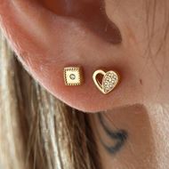 Imagen de Pendientes Square Oro 18K