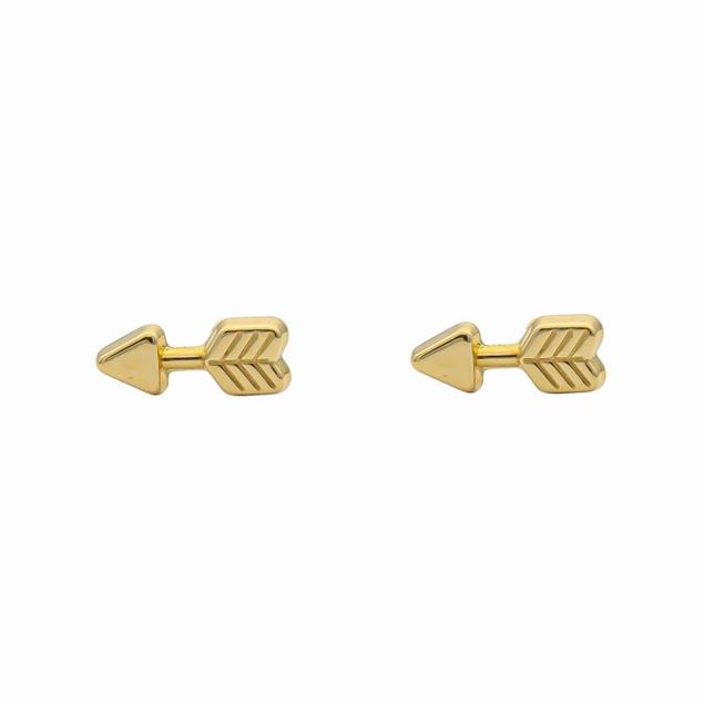 Imagen de Pendientes Flecha Oro 18K