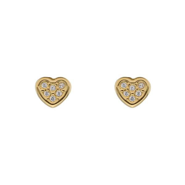 Imagen de Pendientes Mini Heart Oro 18K