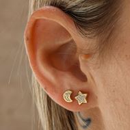 Imagen de Pendientes Star Oro 18K