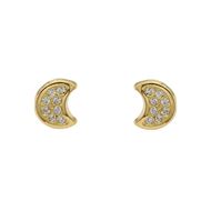 Imagen de Pendientes Moon Oro 18K