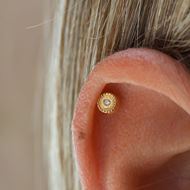 Imagen de Pendientes Round Oro 18K