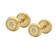 Imagen de Pendientes Round Oro 18K