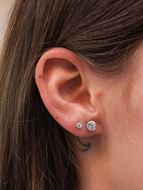 Imagen de Pendientes Elia Oro Blanco 18K