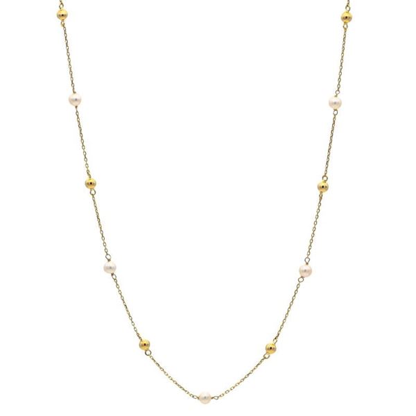 Imagen de Gargantilla Pearl Ball Oro 18K