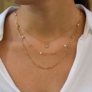 Imagen de Gargantilla Pearl Ball Oro 18K