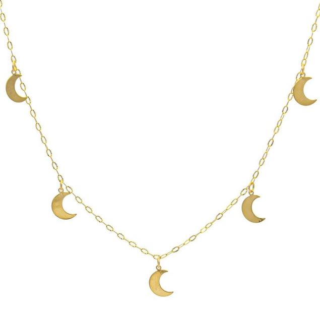 Imagen de Gargantilla Lunitas Oro 18K