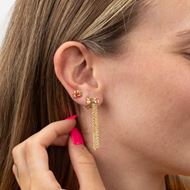 Imagen de Pendiente Mini Cangrejo Plata Dorada