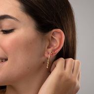 Imagen de Pendiente Mini Candy Plata Dorada