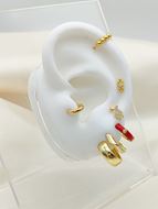 Imagen de Pendientes Mini Reno Plata Dorada