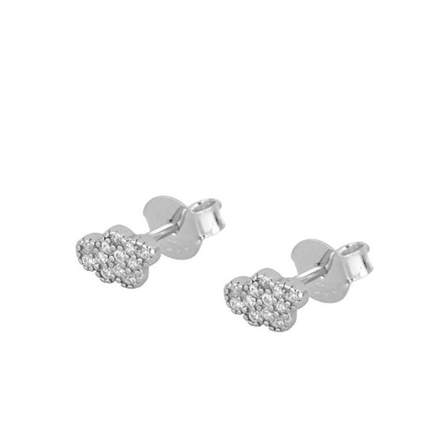 Imagen de Pendientes Mini Cloud Plata