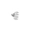 Imagen de Pendiente Leaves Plata