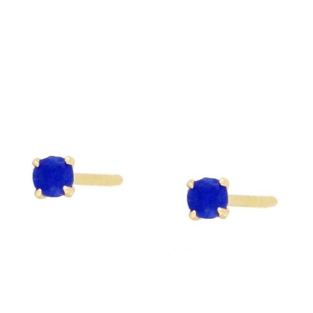 Imagen de Pendiente Mini Blue Plata Dorada