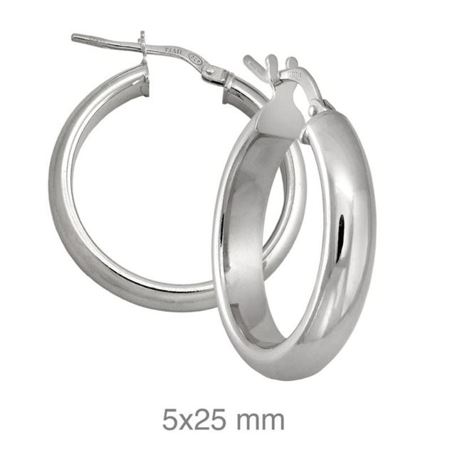 Imagen de Aros Tebas 25mm Plata