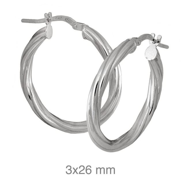 Imagen de Aros Capri 26mm Plata