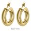 Imagen de Pendientes Spesso 27mm Plata Dorada