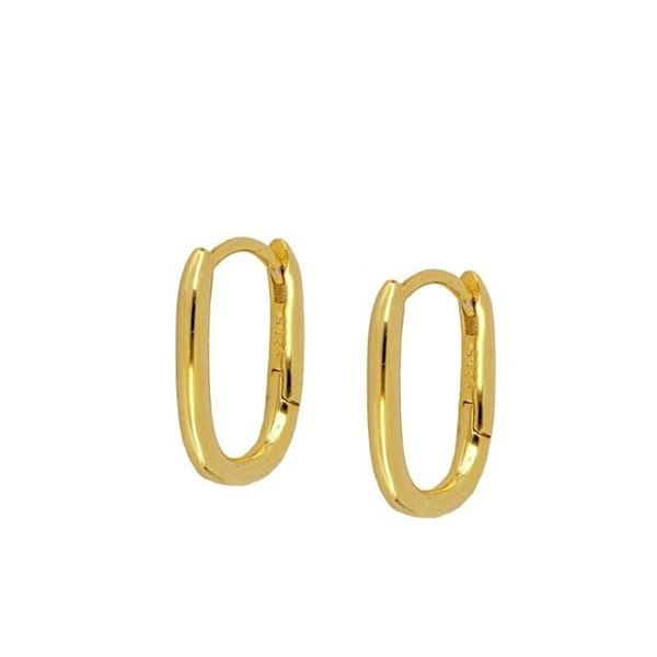 Imagen de Aros Arella Fine Plata Dorada