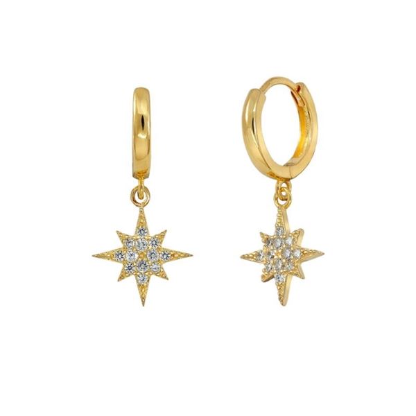 Imagen de Aros Polar Plata Dorada