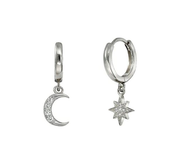 Imagen de Aros Moonstar Plata