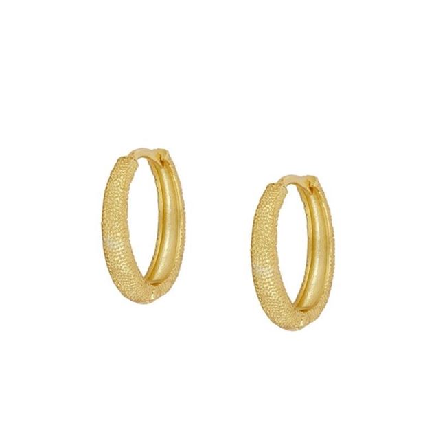 Imagen de Aros Paint 15mm Plata Dorada