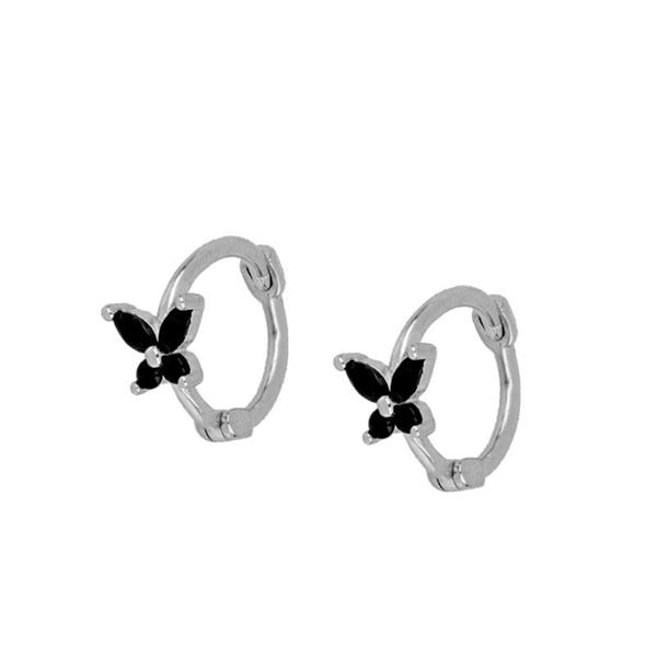 Imagen de Aros Marilia Black Plata
