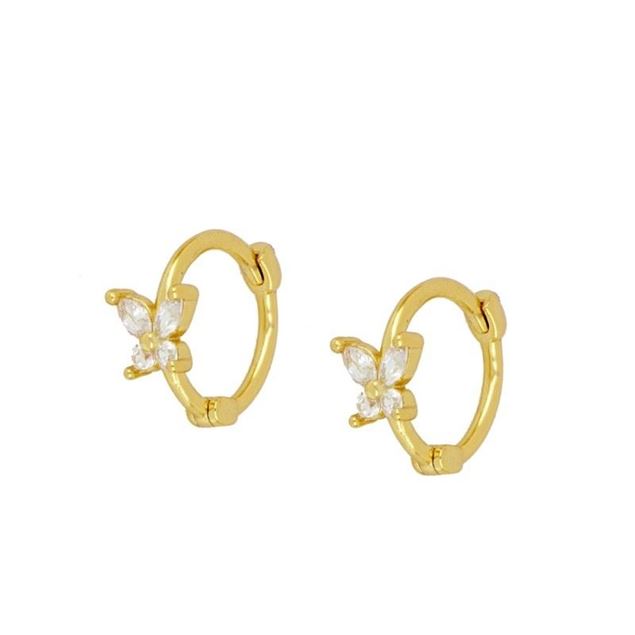 Imagen de Aros Marilia Plata Dorada