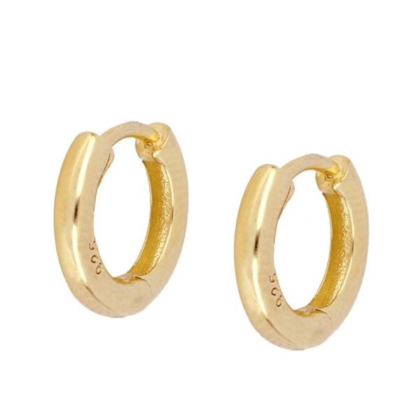 Imagen de Aros Laik 14mm Plata Dorada
