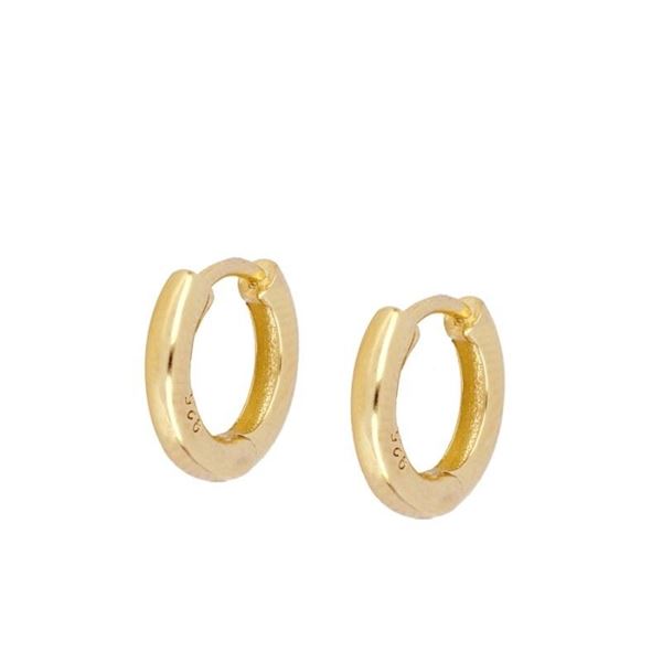 Imagen de Aros Laik 10mm Plata Dorada