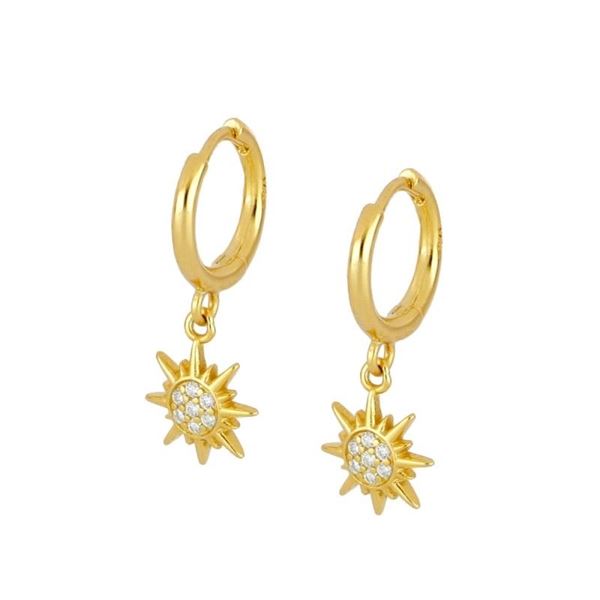 Imagen de Aros Sole Plata Dorada