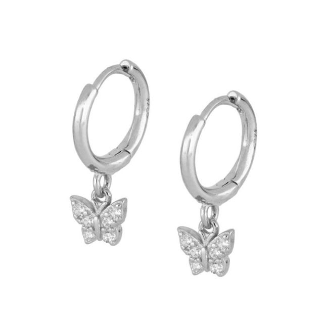Imagen de Aros Mariposa Plata