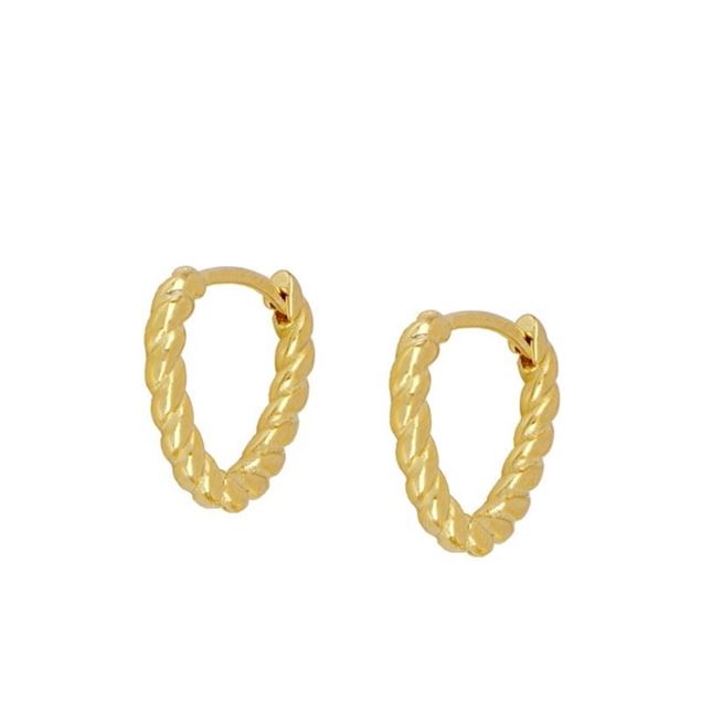 Imagen de Aros Tahia Plata Dorada