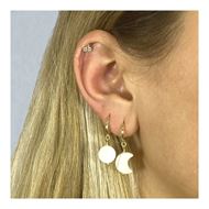 Imagen de Aros Round Nácar Plata