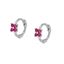 Imagen de Aros Link Fucsia Plata