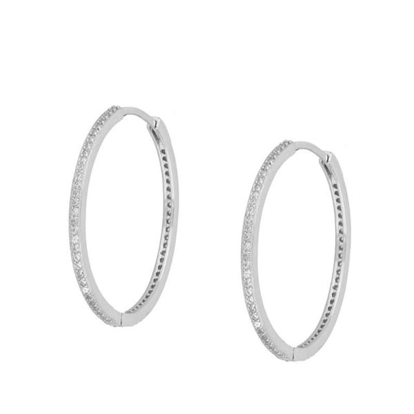 Imagen de Aros Helena 30mm Plata