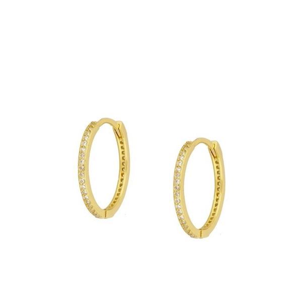 Imagen de Aros Helena 20mm Plata Dorada