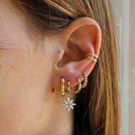 Imagen de Aros Sia 14mm Plata Dorada