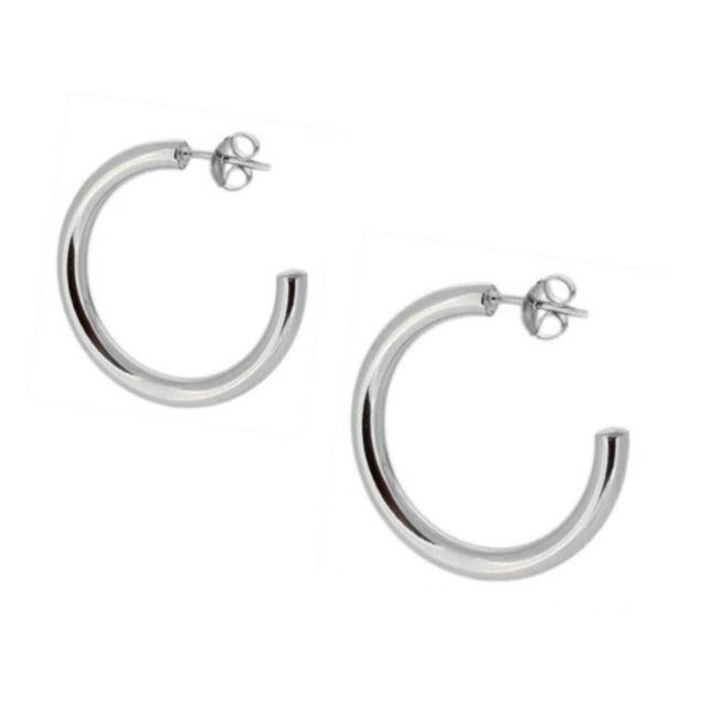 Imagen de Aros Penelope 30mm Plata Dorada