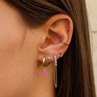 Imagen de Aros Casmir Pink Plata Dorada