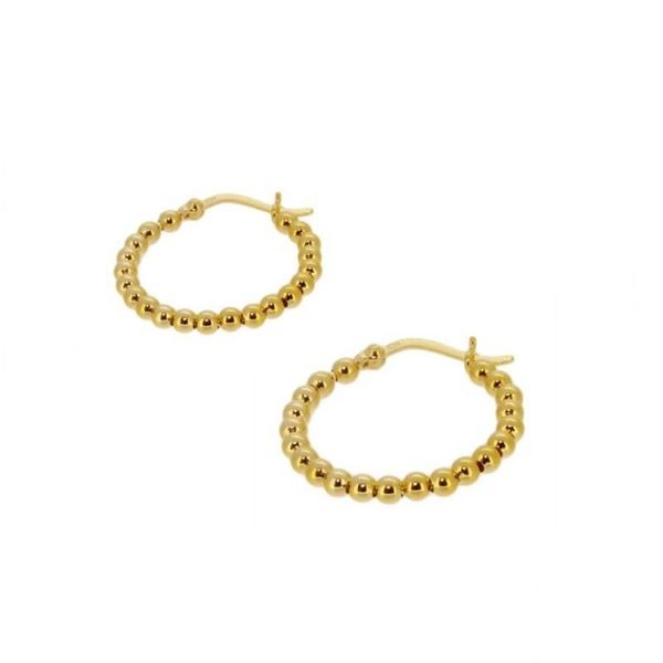 Imagen de Aros Balls Plata Dorada