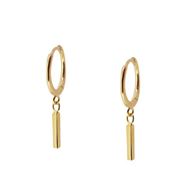 Imagen de Aros Lingot Plata Dorada