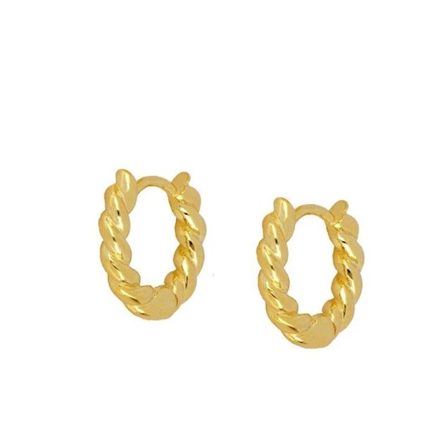 Imagen de Aros Nila Plata Dorada