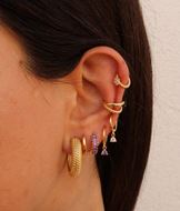 Imagen de Pendientes Brina Plata Dorada