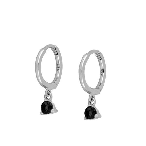 Imagen de Aros Dunia Black Plata