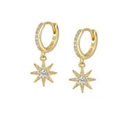 Imagen de Aros Stella Plata Dorada