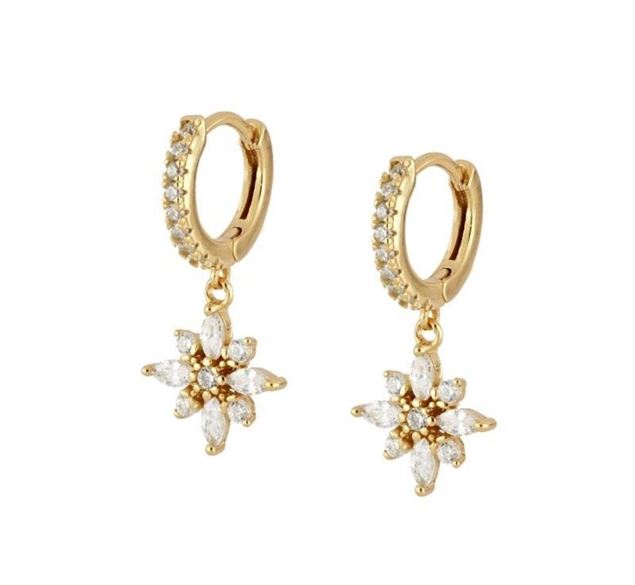 Imagen de Aros Altaïr Plata Dorada